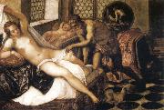 Tintoretto Vulcan Suuprises Venus and Mars oil painting picture wholesale