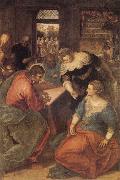 Tintoretto Christ with Mary and Martha oil painting