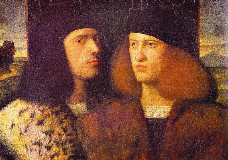 CARIANI Portrait of Two Young Men fd Germany oil painting art
