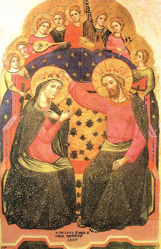 CATARINO Coronation of the Virgin fd Germany oil painting art