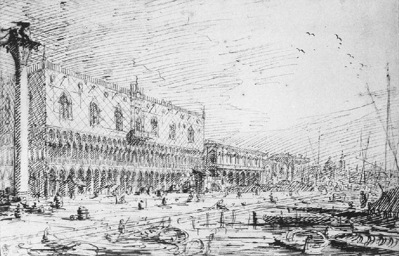 Canaletto Venice: Riva degli Schiavoni ff oil painting image