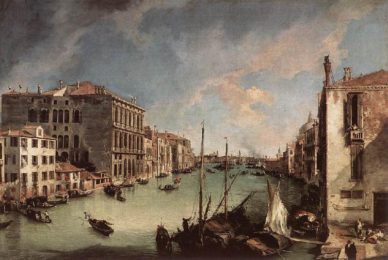 Canaletto Grand Canal, Looking East from the Campo San Vio Germany oil painting art