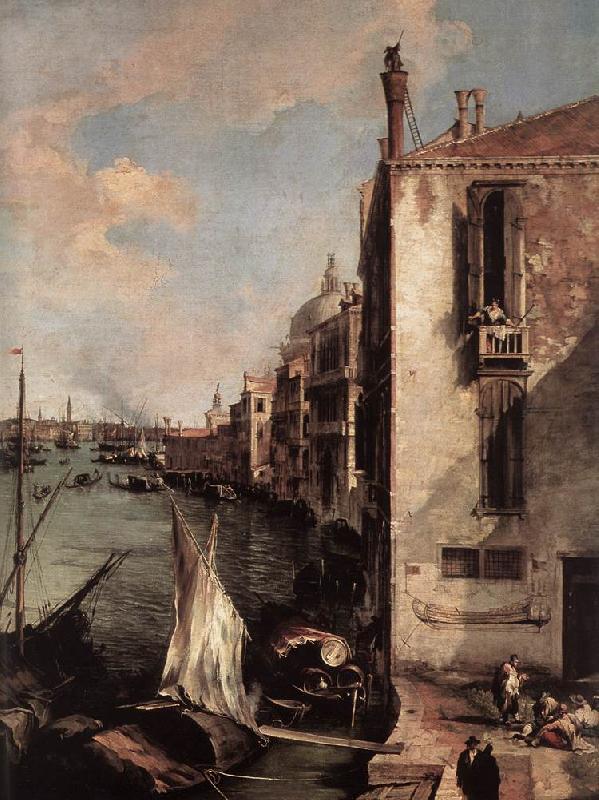 Canaletto Grand Canal, Looking East from the Campo San Vio (detail) fd Germany oil painting art