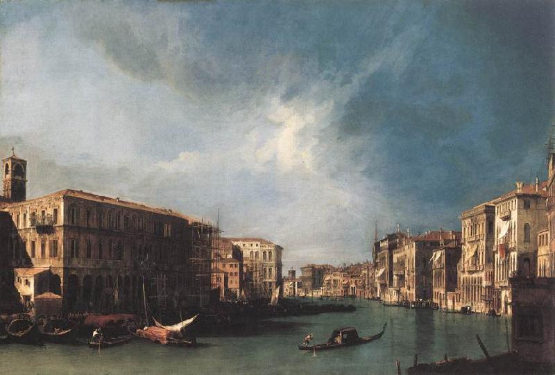 Canaletto The Grand Canal from Rialto toward the North Germany oil painting art