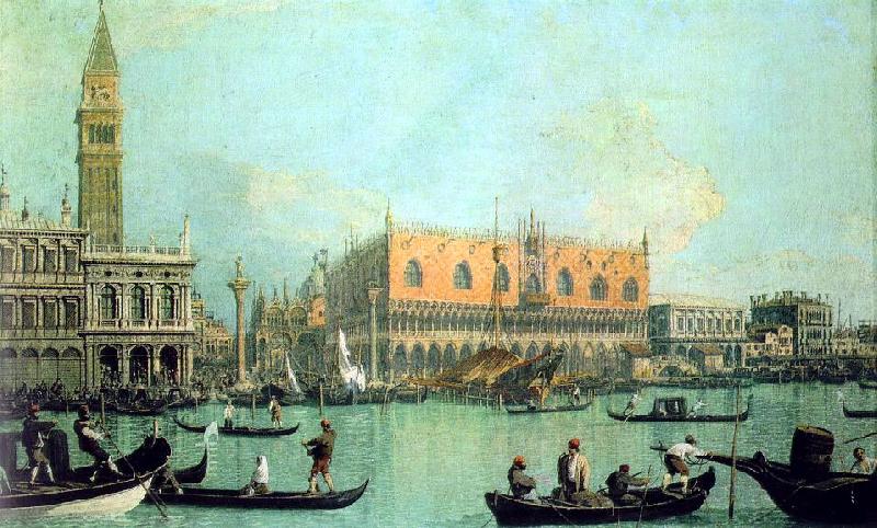 Canaletto Veduta del Palazzo Ducale oil painting picture