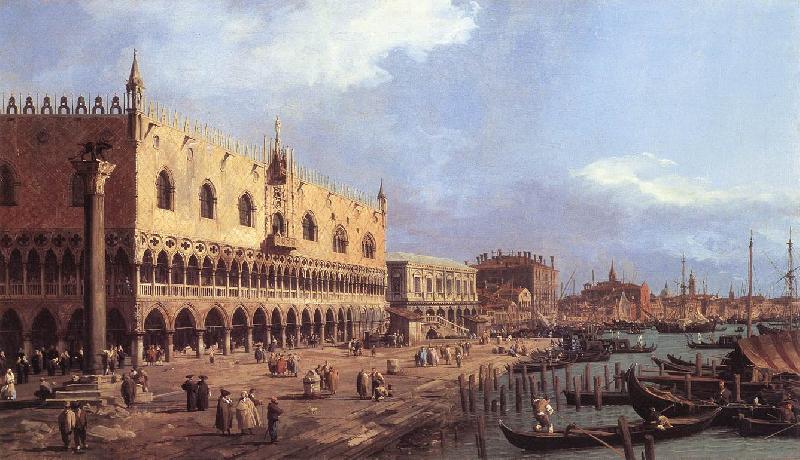 Canaletto Riva degli Schiavoni: Looking East df Germany oil painting art