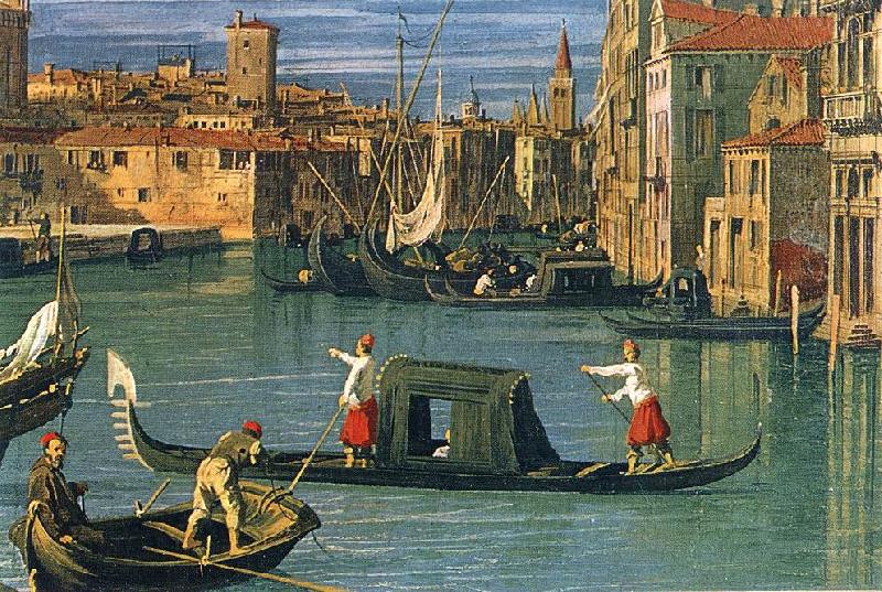 Canaletto The Grand Canal and the Church of the Salute (detail) ffg Germany oil painting art