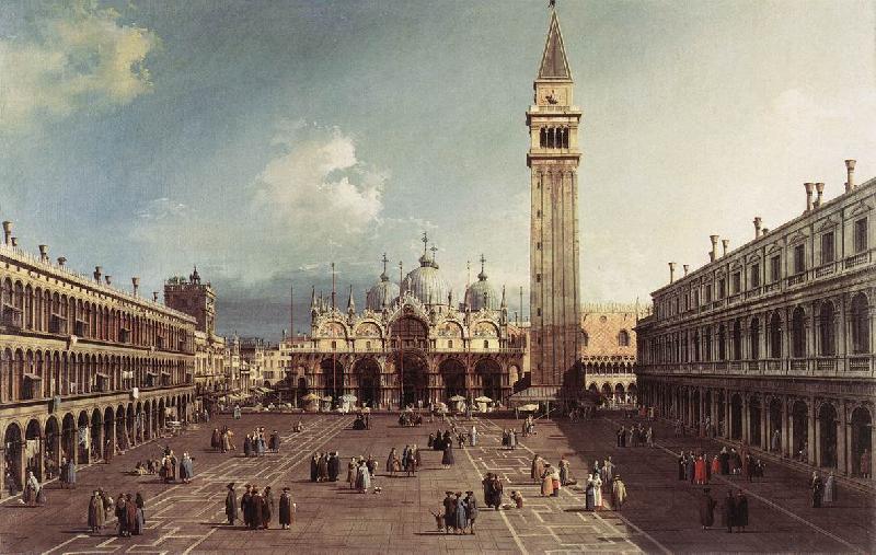 Canaletto Piazza San Marco with the Basilica fg oil painting picture