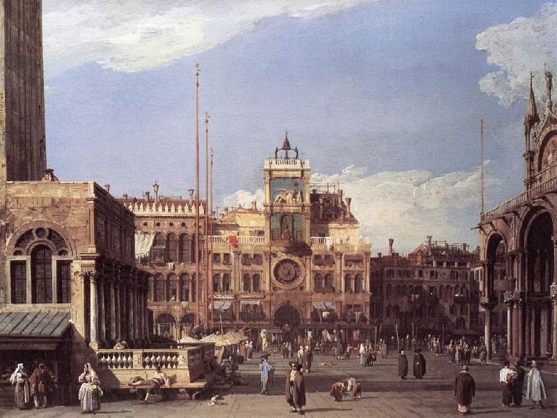 Canaletto Piazza San Marco: the Clocktower f Germany oil painting art