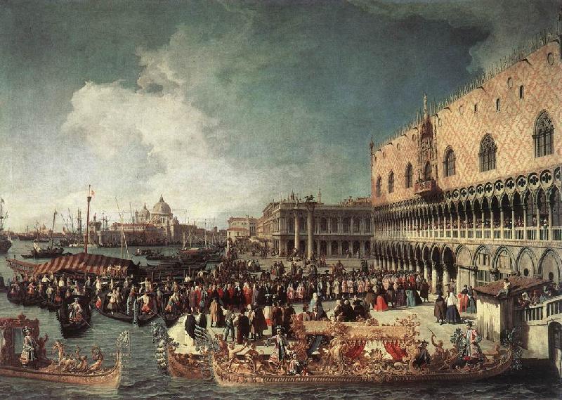 Canaletto Reception of the Ambassador in the Doge s Palace oil painting picture