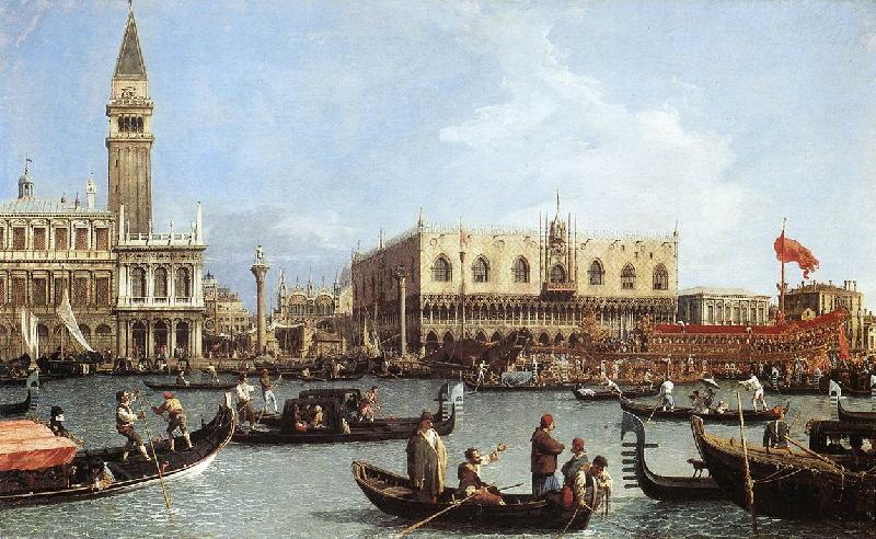 Canaletto Return of the Bucentoro to the Molo on Ascension Day d Germany oil painting art