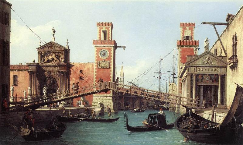 Canaletto View of the Entrance to the Arsenal df Germany oil painting art