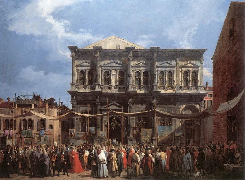 Canaletto The Feast Day of St Roch fd Germany oil painting art