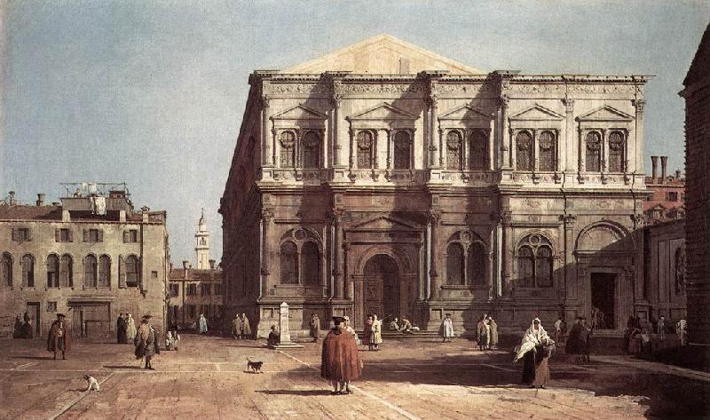 Canaletto Campo San Rocco bvh oil painting image