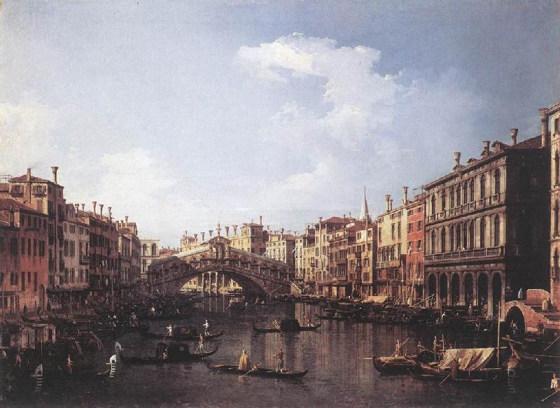Canaletto The Rialto Bridge from the South fdg oil painting image
