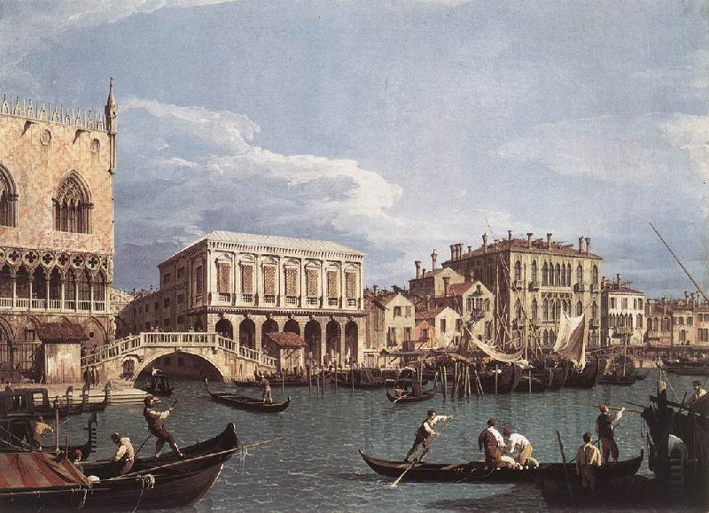 Canaletto The Molo and the Riva degli Schiavoni from the Bacino di San Marco oil painting image
