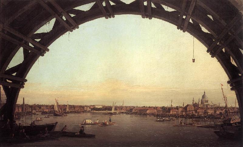 Canaletto London: Seen Through an Arch of Westminster Bridge df Germany oil painting art