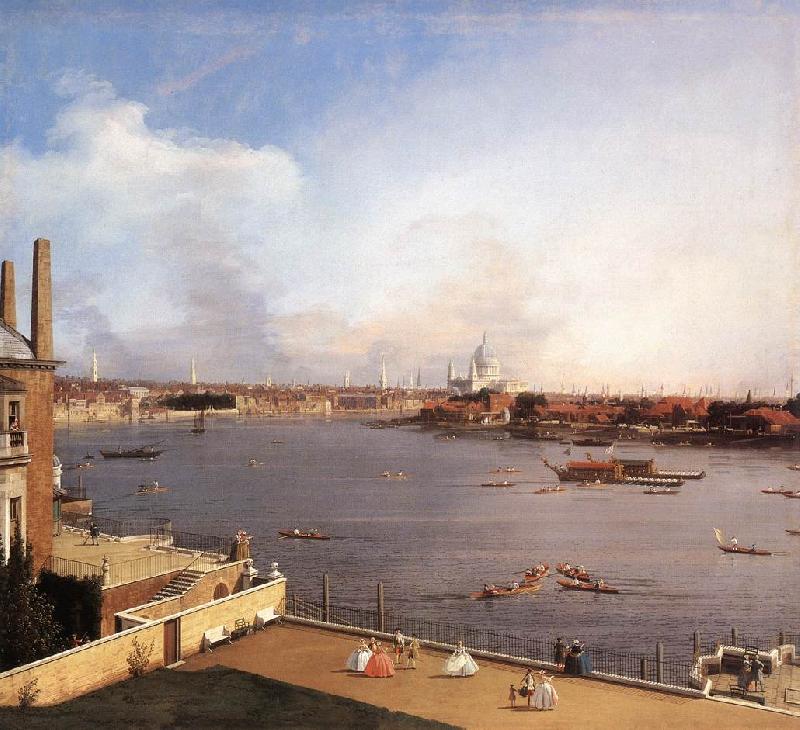 Canaletto London: The Thames and the City of London from Richmond House g oil painting image