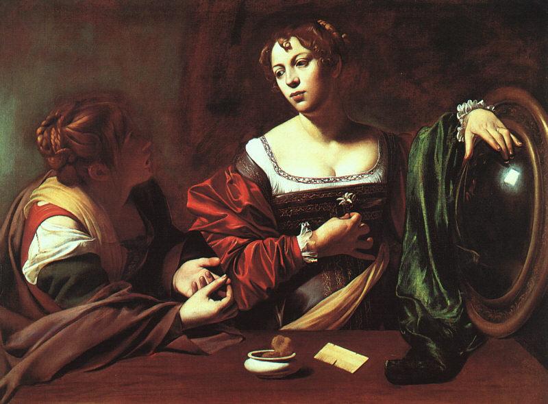 Caravaggio Martha and Mary Magdalene oil painting image