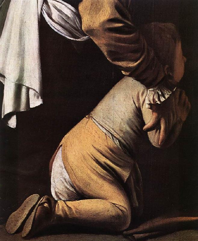 Caravaggio Madonna del Rosario (detail) fdg oil painting picture