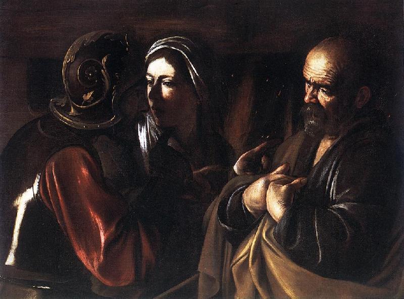 Caravaggio The Denial of St Peter dfg Germany oil painting art