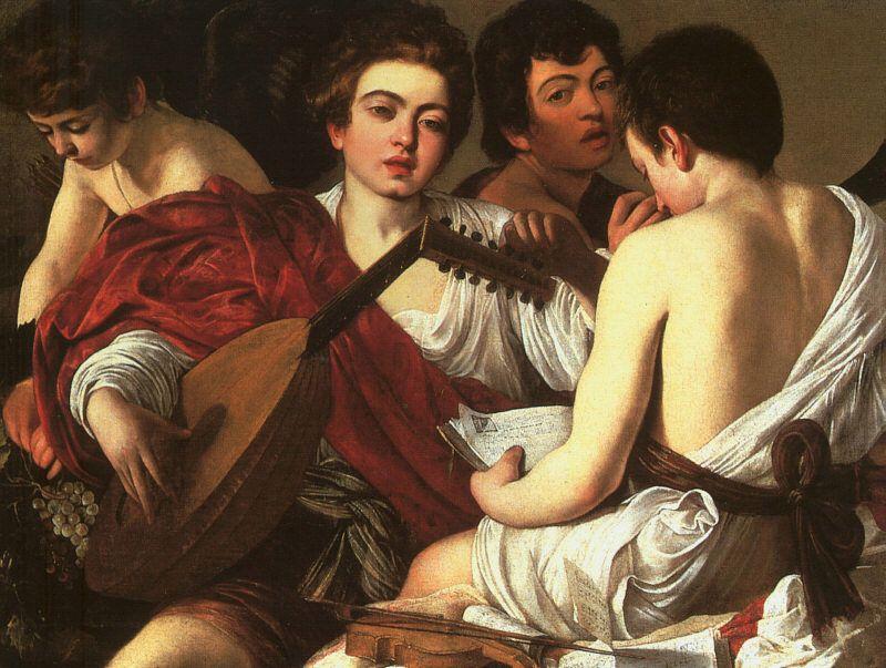 Caravaggio The Concert  The Musicians oil painting image
