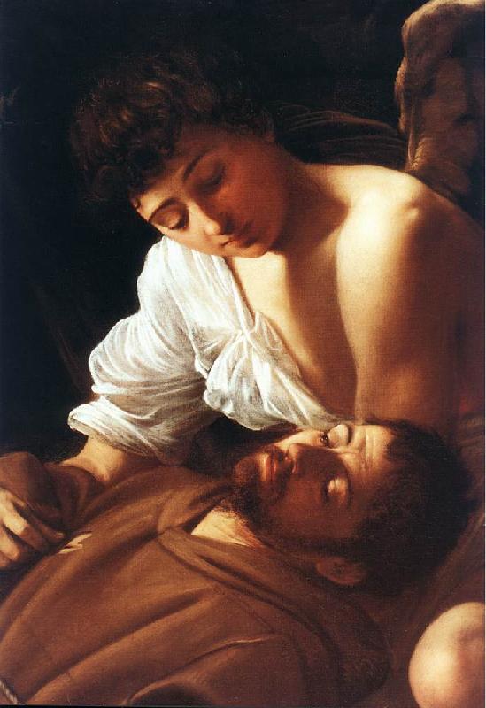 Caravaggio St. Francis in Ecstasy (detail) f oil painting picture