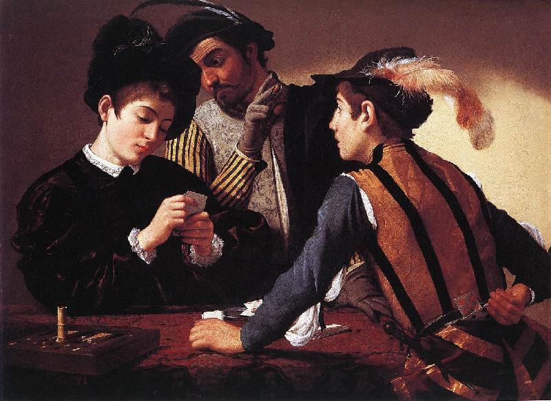 Caravaggio The Cardsharps f Germany oil painting art