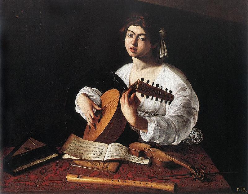 Caravaggio The Lute Player f Germany oil painting art