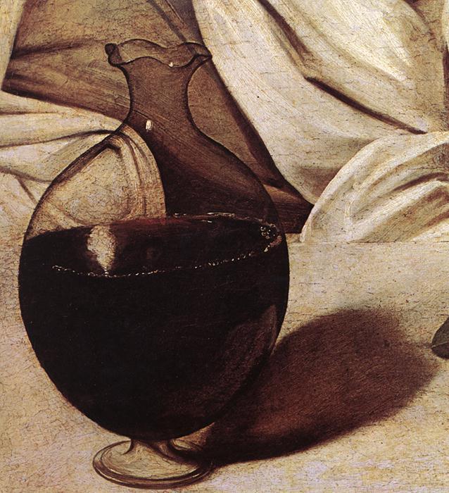 Caravaggio Bacchus (detail)  fg oil painting picture