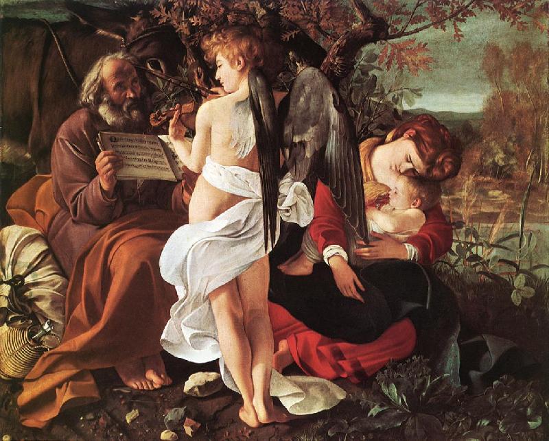 Caravaggio Rest on Flight to Egypt ff Germany oil painting art