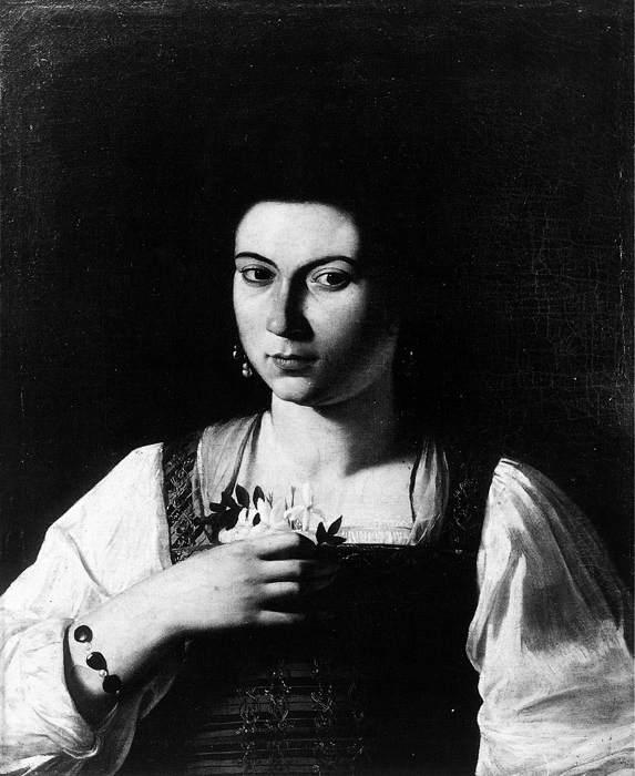 Caravaggio Portrait of a Courtesan fg oil painting image