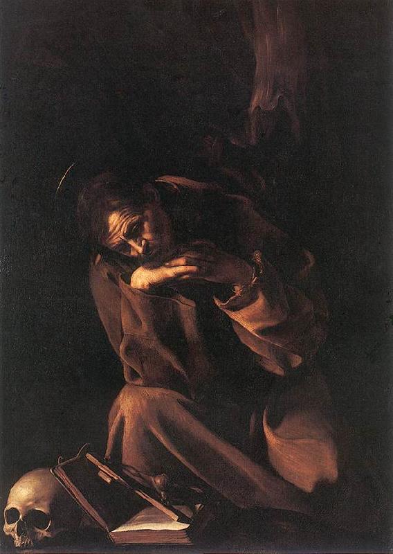 Caravaggio St Francis g oil painting picture