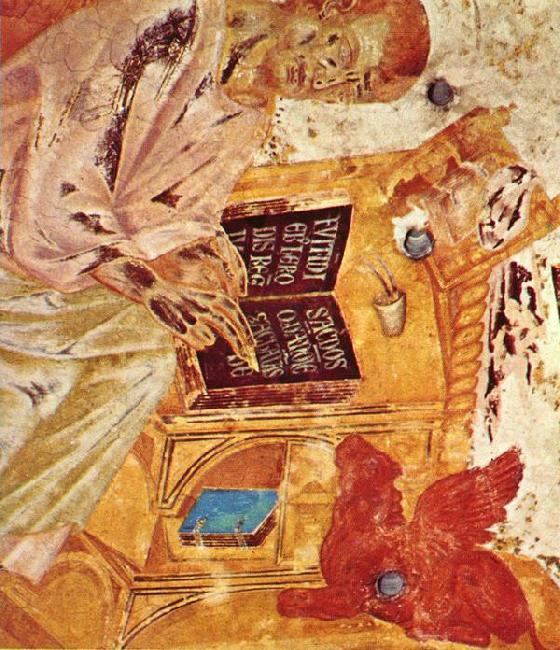 Cimabue St Luke (detail) sd Germany oil painting art