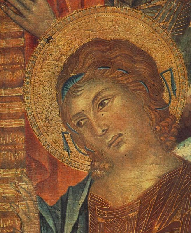 Cimabue The Madonna in Majesty (detail) dfg oil painting image