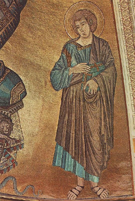 Cimabue Christ Enthroned between the Virgin and St John the Evangelist (detail)  fgh Germany oil painting art