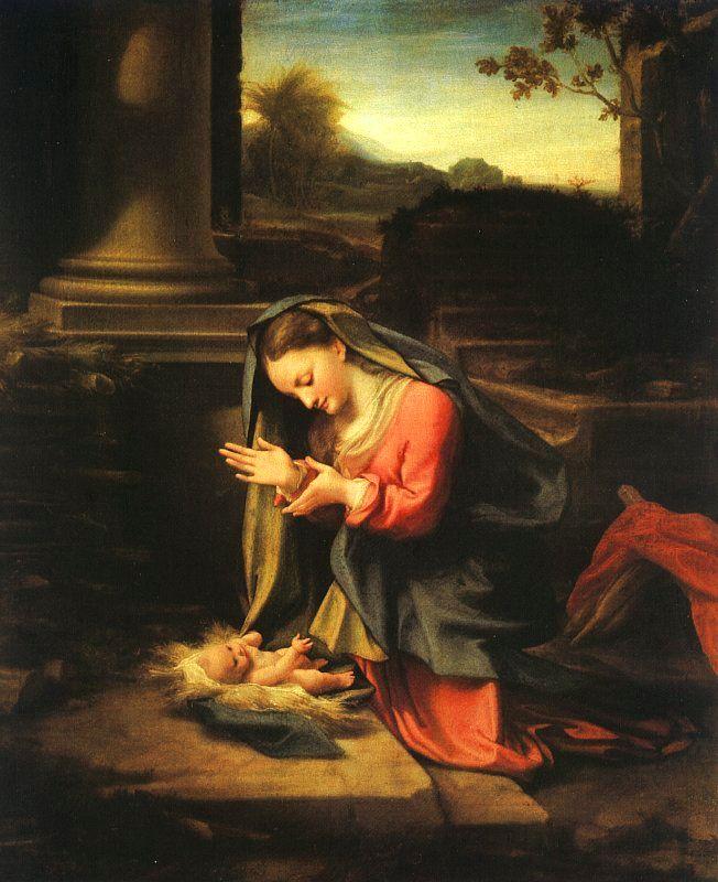 Correggio Madonna Worshipping the Child oil painting image