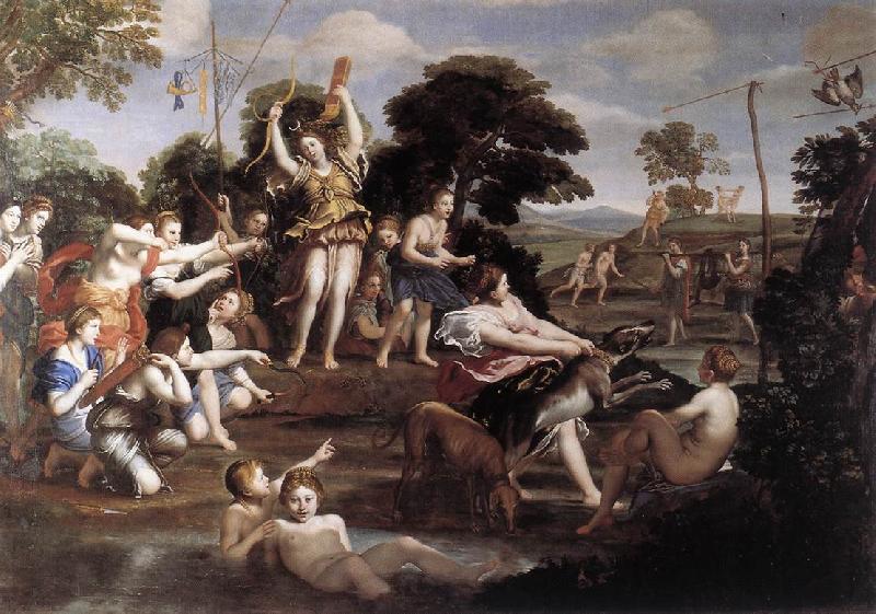 Domenichino Diana and her Nymphs d Germany oil painting art