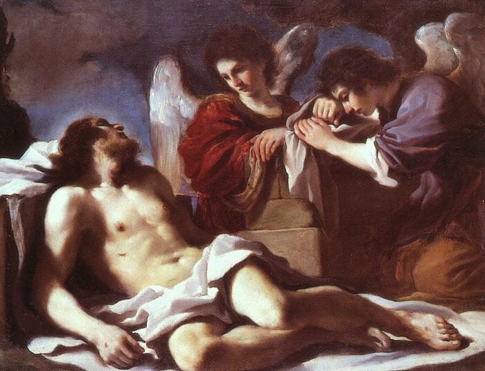 GUERCINO Angels Weeping over the Dead Christ hj Germany oil painting art