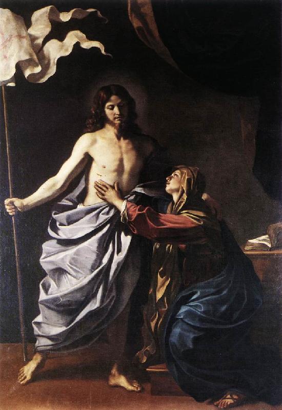 GUERCINO The Resurrected Christ Appears to the Virgin hf Germany oil painting art
