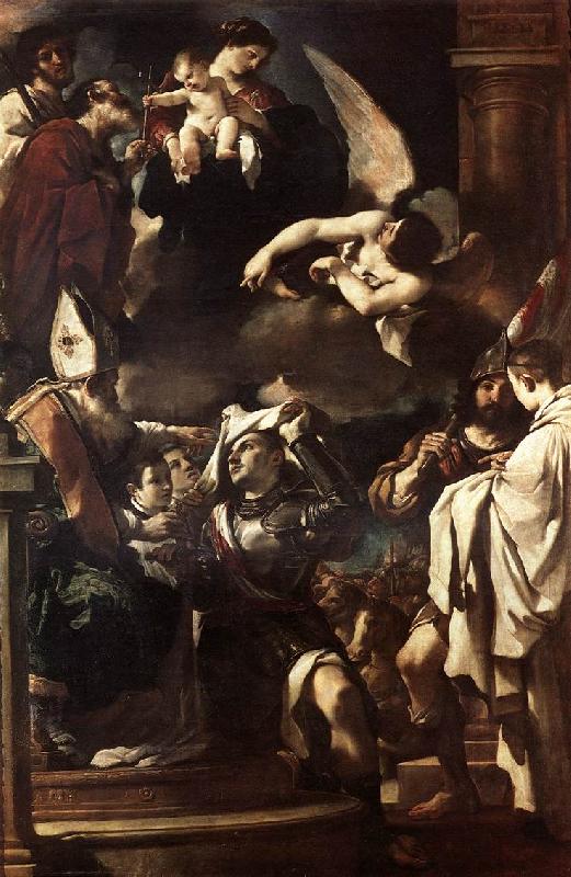 GUERCINO St William of Aquitaine Receiving the Cowln  ngb Germany oil painting art