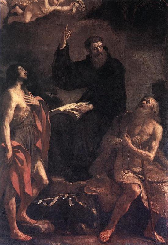 GUERCINO St Augustine, St John the Baptist and St Paul the Hermit hf Germany oil painting art