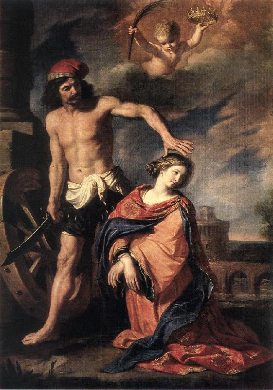 GUERCINO Martyrdom of St Catherine sdg oil painting image