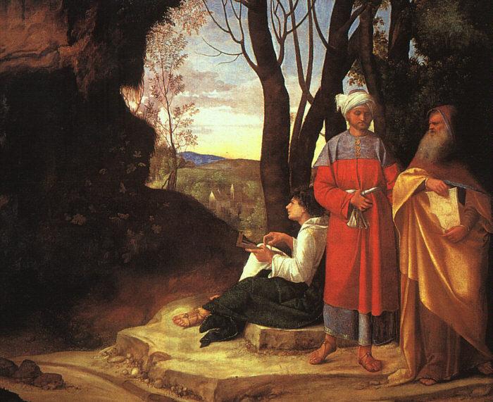 Giorgione The Three Philosophers dh Germany oil painting art