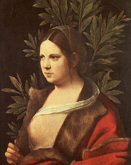 Giorgione Laura oil painting image
