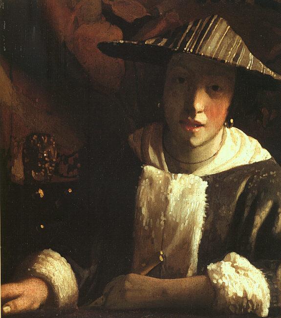 JanVermeer Woman Holding a Balance oil painting image