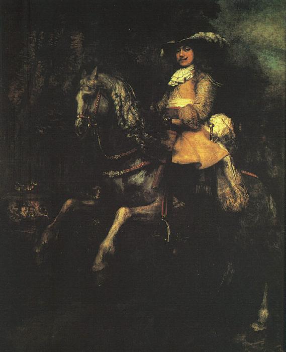 Rembrandt Frederick Rihel on Horseback Germany oil painting art