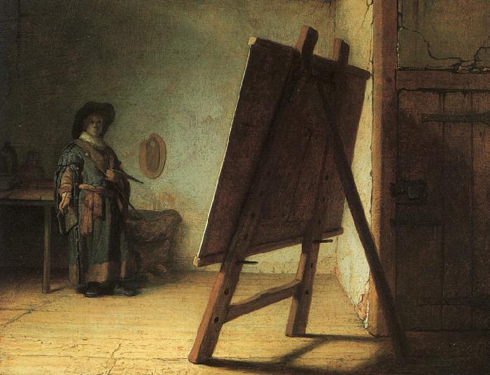 Rembrandt Artist in his Studio Germany oil painting art