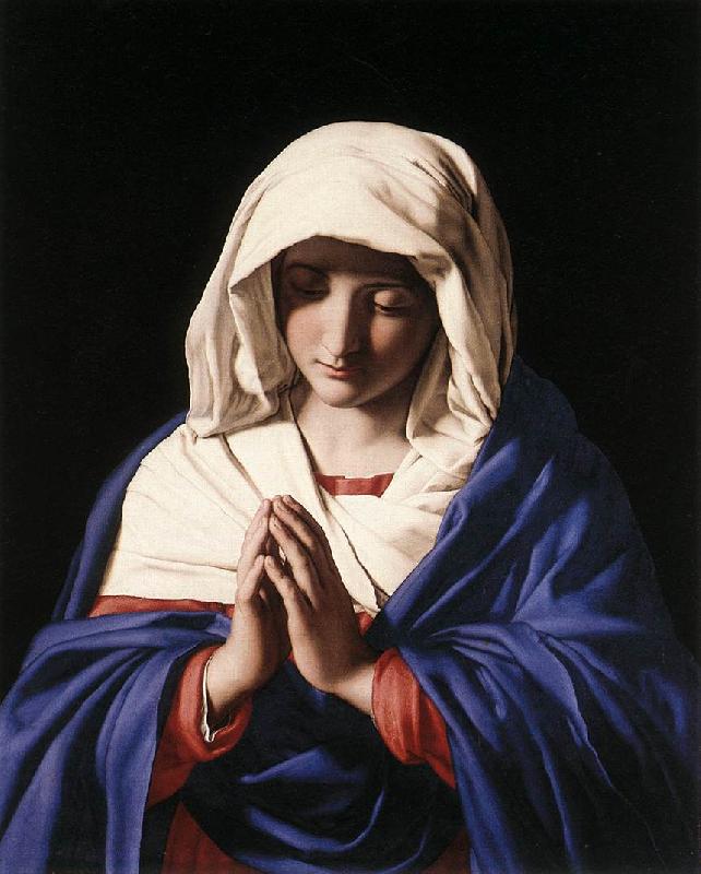 SASSOFERRATO The Virgin in Prayer a Germany oil painting art