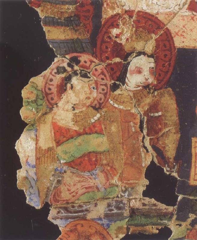 Bihzad Fragment of a Manichaean manuscript,with the Hindu gods Ganesh,Vishnu Germany oil painting art